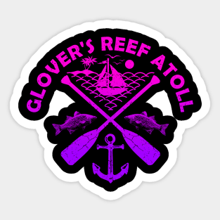 Glover's Reef Atoll Beach, Belize, Boat Paddle Sticker